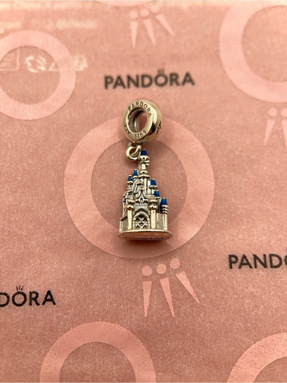 Pandora Disney Disneyland Paris Castle Sterling Silver Dangle Charm 798907C01